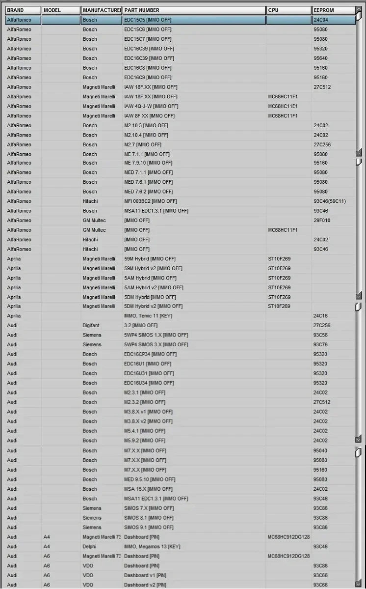 Immo Tool V1.2 CAR CODE / IMMO OFF EDC15 EDC16 EDC17 ECU Virgin Eeprom IMMO KEY PIN CODE CALCULATOR BSI VDO